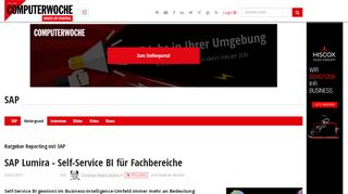 
                            8. Ratgeber Reporting mit SAP: SAP Lumira - Self-Service BI für ...