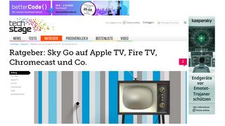 
                            7. Ratgeber: Sky Go auf Apple TV, Fire TV, Chromecast und Co ...