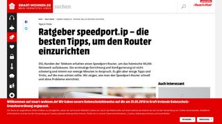 
                            10. Ratgeber speedport.ip – die besten Tipps, um den Router einzurichten ...