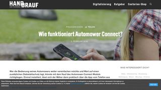 
                            6. Ratgeber: Wie funktioniert Automower Connect? - Contorion