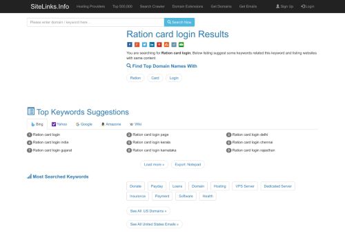 
                            12. Ration card login Results For Websites Listing - SiteLinks.Info