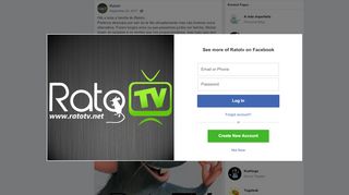 
                            2. Ratotv - Olá a toda a família do Ratotv. Pedimos desculpa ...