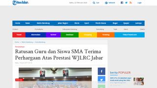 
                            5. Ratusan Guru dan Siswa SMA Terima Perhargaan Atas Prestasi ...