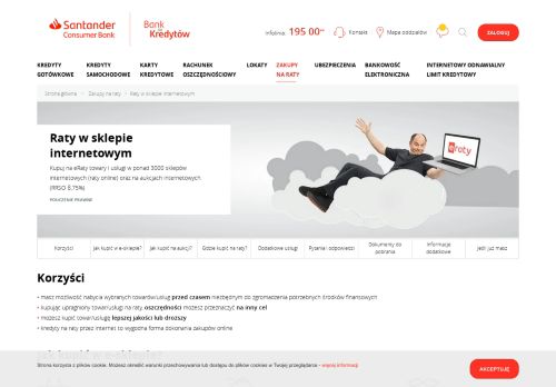 
                            2. Raty w sklepie internetowym - Santander Consumer Bank