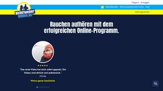 
                            1. Rauchen aufhören mit dem Online-Programm NichtraucherHelden.de