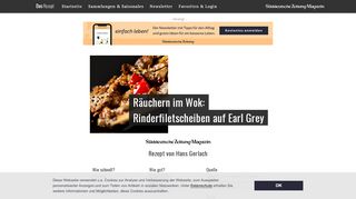
                            11. Räuchern im Wok: Rinderfiletscheiben auf Earl Grey | Das Rezept ...