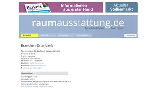 
                            2. raumausstattung.de - Decor-Union Einkauf und Service GmbH