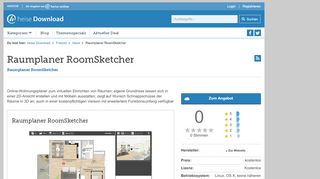 
                            9. Raumplaner RoomSketcher | Download bei heise