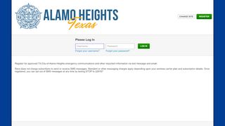 
                            11. Rave Login - TX-City-of-Alamo-Heights - getrave.com