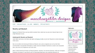 
                            3. Ravelry auf Deutsch - Maschenzähler Designs