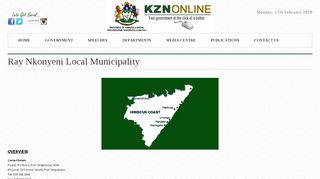 
                            6. Ray Nkonyeni Local Municipality - KZNONLINE