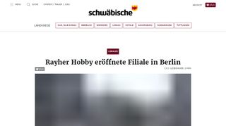 
                            9. Rayher Hobby eröffnete Filiale in Berlin - Schwäbische Zeitung