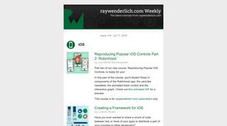 
                            12. raywenderlich.com Weekly - Issue 176 - Drip