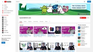 
                            8. raywenderlich.com - YouTube