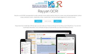 
                            1. Rayyan QCRI, the Systematic Reviews web app