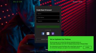 
                            2. Razer ID - Create Account