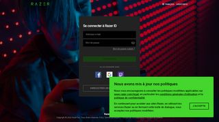 
                            2. Razer ID - Se connecter