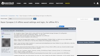
                            4. Razer Synapse 2.0 offline saved settings and login, for offline PC ...