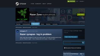 
                            12. Razer synapse- log in problem :: Razer Zone - Steam Community