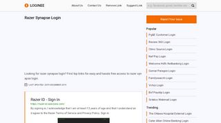 
                            11. Razer Synapse Login