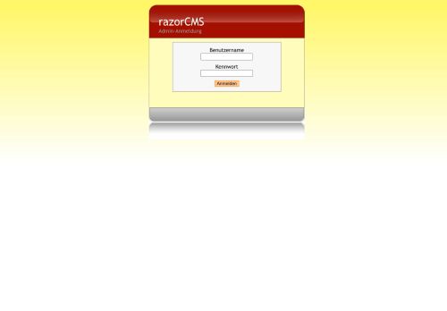 
                            6. razorCMS Administration login