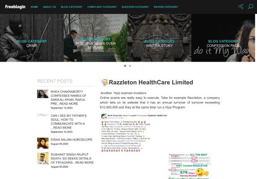 
                            2. Razzleton HealthCare Limited|Razzleton scam