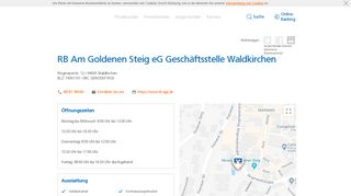 
                            3. RB Am Goldenen Steig eG Geschäftsstelle Waldkirchen,Ringmauerstr ...