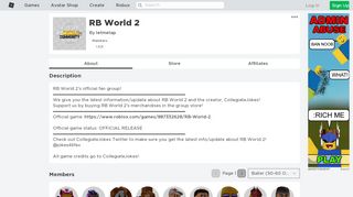 
                            4. RB World 2 - Roblox