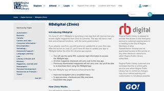 
                            9. RBdigital (Zinio) | Regina Public Library