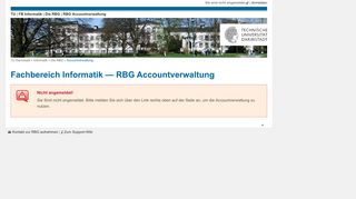 
                            2. RBG Support | Accountverwaltung