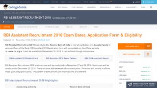 
                            10. RBI Assistant 2018 - Mains Call Letter, Prelims Result and Score Card ...