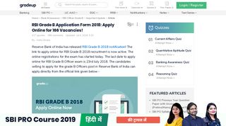 
                            12. RBI Grade B Application Form 2018: Apply Online for 166 Vacancies!