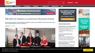 
                            12. RBI lädt mit mailworx zu exklusiven Business Events - Marketing Börse