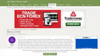 
                            1. RBinary is SCAM | Forex Peace Army - Your Forex Trading Forum