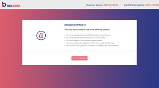 
                            2. RBL Bank :Internet Banking Login