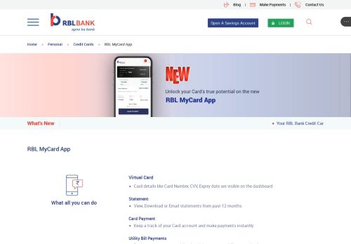 
                            12. RBL MyCard App - RBL Bank