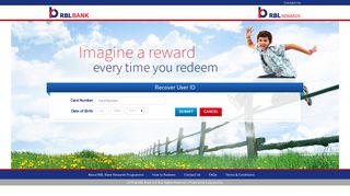 
                            8. RBL Rewards Portal - Recover UserId - RBL Bank
