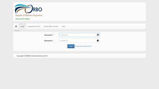 
                            7. RBO - Login Page