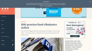 
                            8. RBS pension fund eliminates deficit - Financial News