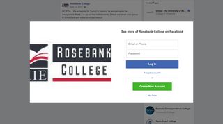 
                            6. RC PTA – the schedule for Turn It In... - Rosebank College | Facebook