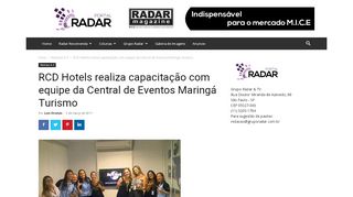
                            11. RCD Hotels realiza capacitação com equipe da ... - Portal Radar