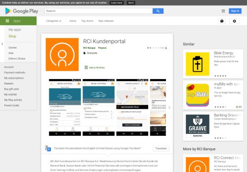 
                            10. RCI Kundenportal – Apps bei Google Play