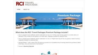 
                            2. RCI Travel Packages - Premium Package - SpecialTravelBonus.com