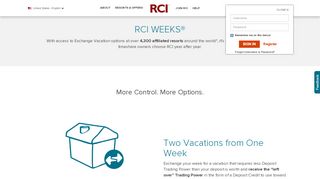 
                            3. RCI Weeks® | RCI.com
