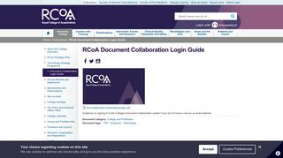 
                            9. RCoA Document Collaboration Login Guide | The Royal College of ...