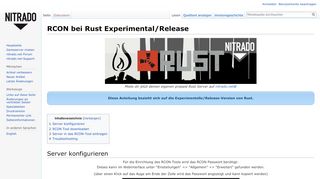 
                            1. RCON bei Rust Experimental/Release – Nitradopedia