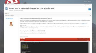 
                            4. Rcon.io - A new web-based RCON admin tool - Rust - Facepunch Forum