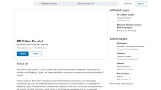 
                            8. RD Station Español | LinkedIn