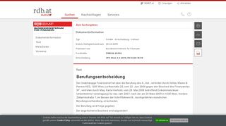 
                            11. RDB Rechtsdatenbank - Login-Information - Manz