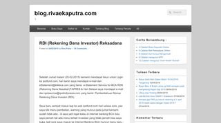 
                            12. RDI (Rekening Dana Investor) Reksadana – blog.rivaekaputra.com